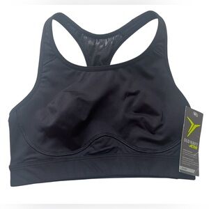 Old Navy Active Sports Bra Women’s XS Go-Dry High Support Black Wireless New